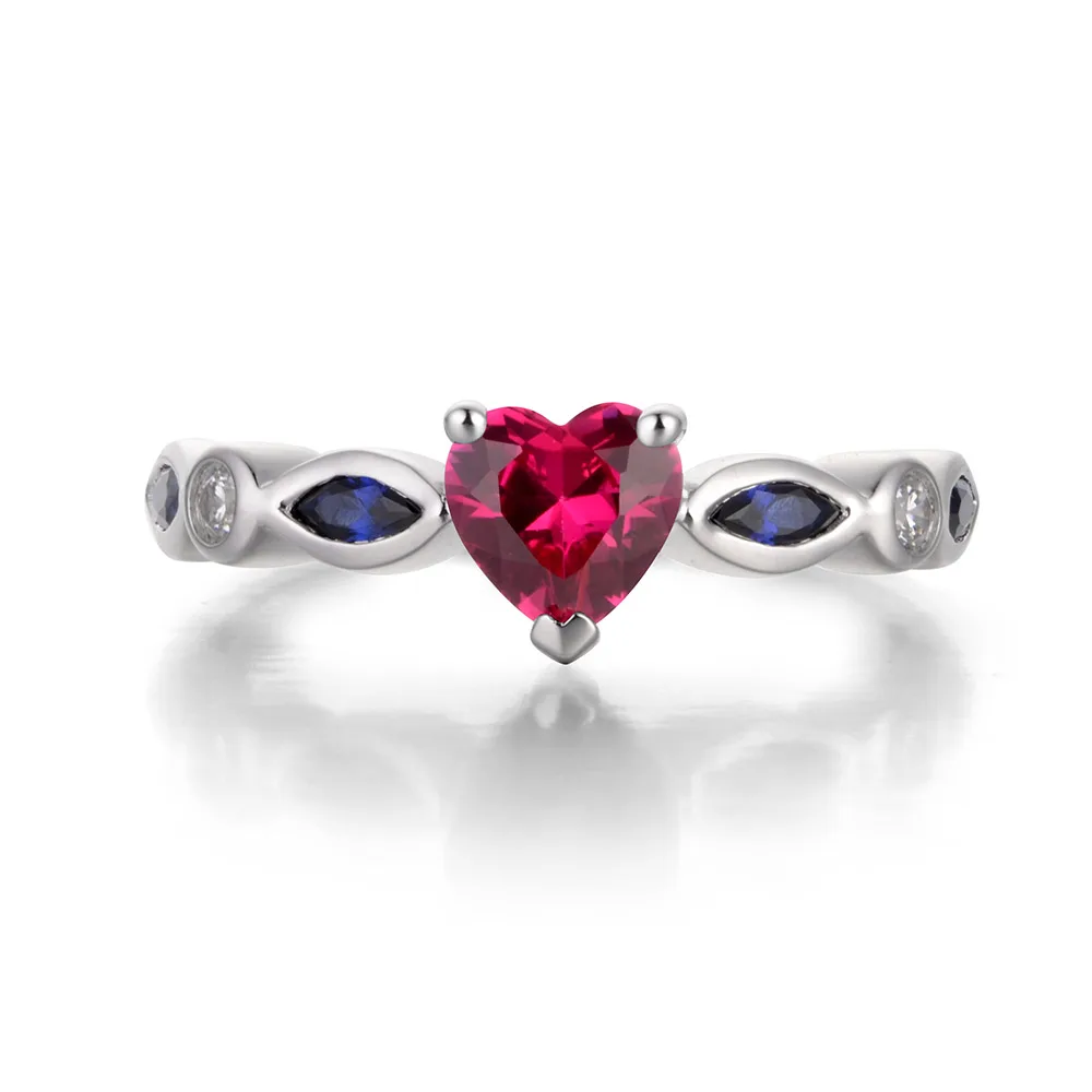Leige Jewelry Anniversary Ring Ruby Ring July Birthstone Heart Cut Red Gemstone Solid 925 Sterling Silver Ring Gifts for Women
Leige Jewelry Anniversary Ring Ruby Ring July Birthstone Heart Cut Red Gemstone Solid 925 Sterling Silver Ring Gifts for Women