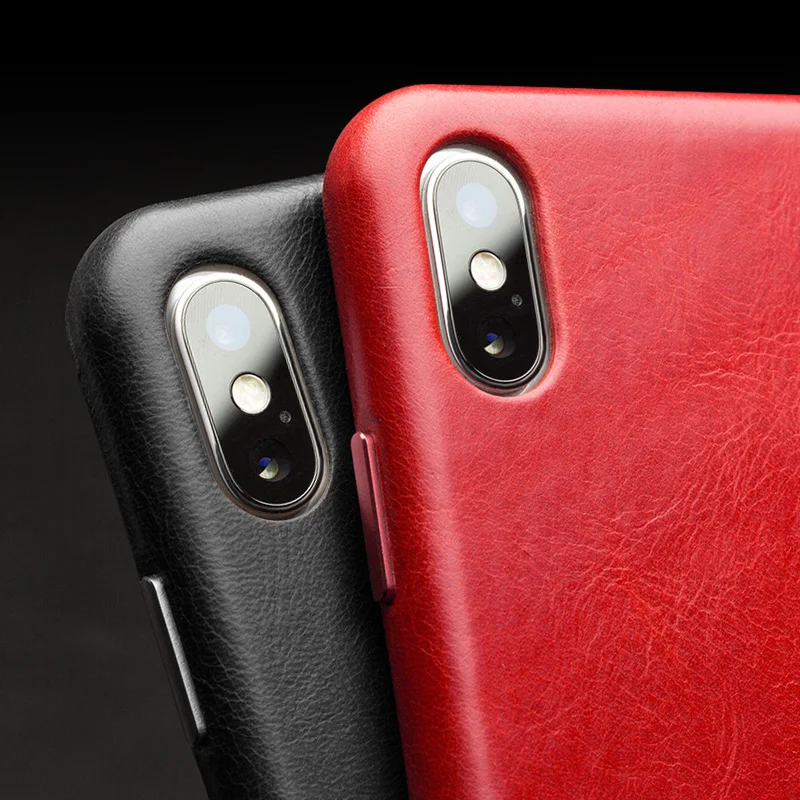 Верхний слой Nappa Horween кожаный чехол для телефона iPhone X XS XR Max Роскошный деловой