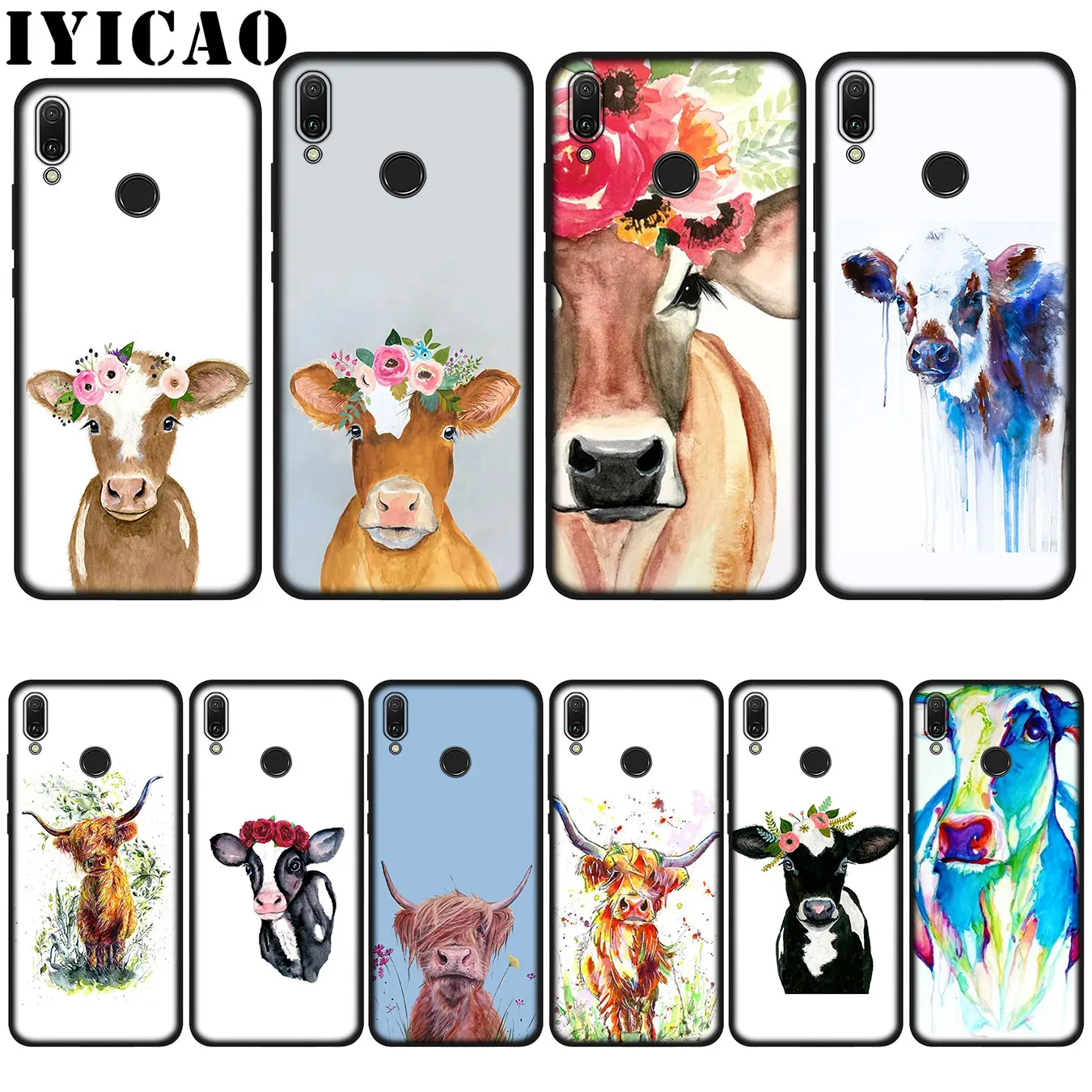 IYICAO мягкий чехол для Huawei P20 Pro P10 P8 P9 P30 Lite Mini 2017 P Smart 2019|Бамперы| |