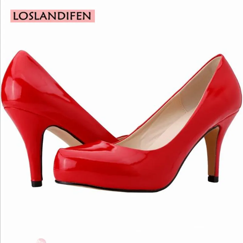 LOSLANDIFEN Women Pumps Fashion Square heel Round Toe PU Shallow mouth 6CM wedding Party basic OL Office Woman shoes
LOSLANDIFEN Women Pumps Fashion Square heel Round Toe PU Shallow mouth 6CM wedding Party basic OL Office Woman shoes