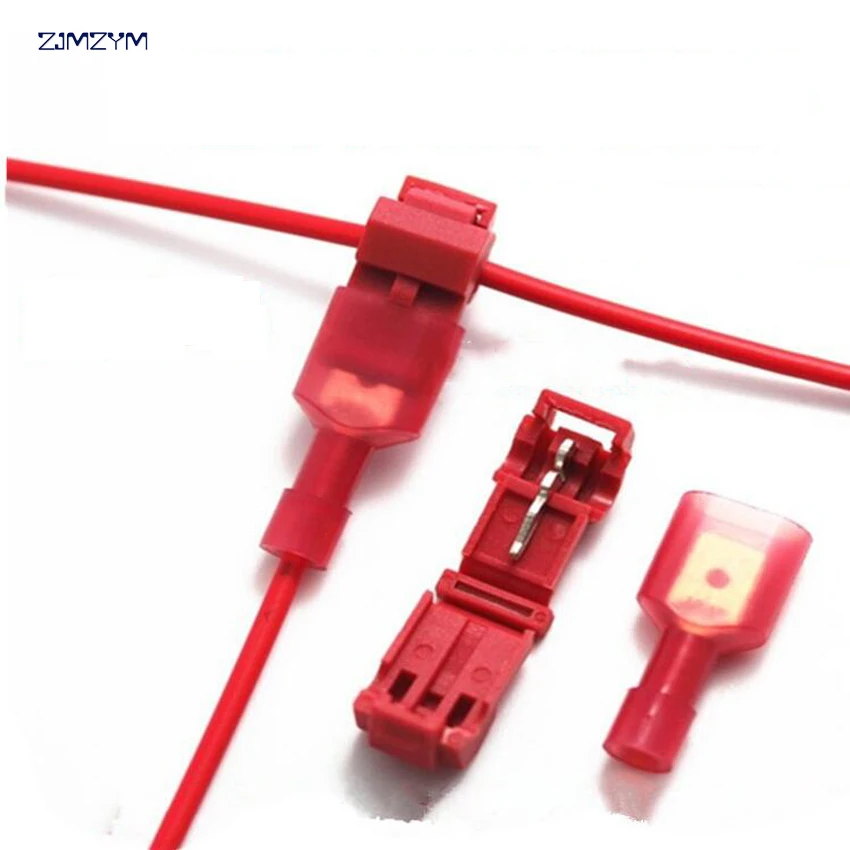 5pcs/lot T Type Quick Splice Crimp Terminal Wire Convenient Connector without breaking line For 0.5-1.5/1.5-2.5/4-6 Wire Line
5pcs/lot T Type Quick Splice Crimp Terminal Wire Convenient Connector without breaking line For 0.5-1.5/1.5-2.5/4-6 Wire Line