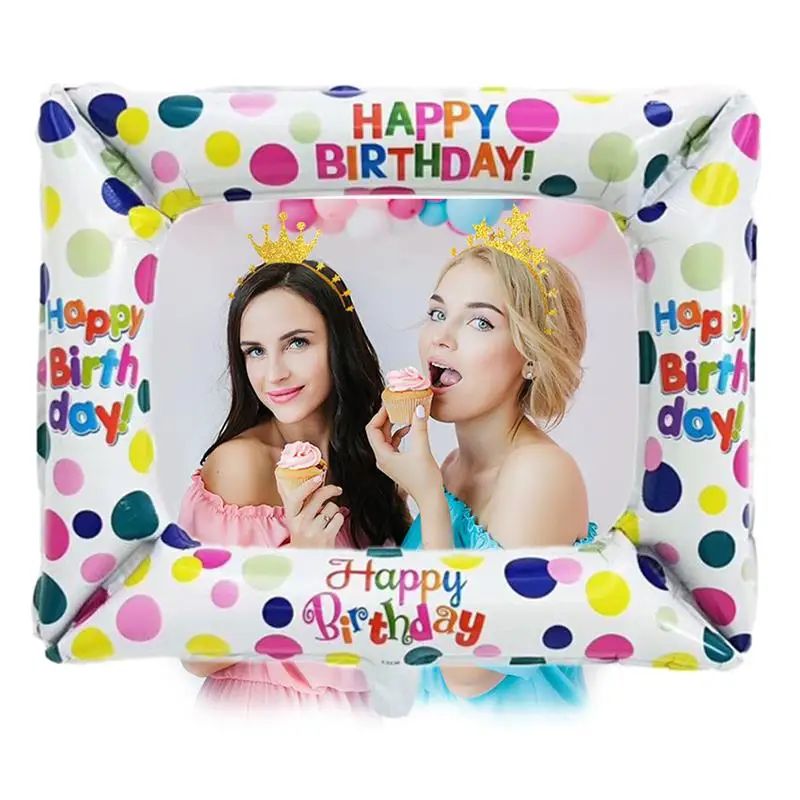 Happy Birthday Foil Balloon Photo Frame Photo Booth Props BabyShower Birthday Party Decorations Adult Supplies Photobooth 2019
Happy Birthday Foil Balloon Photo Frame Photo Booth Props BabyShower Birthday Party Decorations Adult Supplies Photobooth 2019