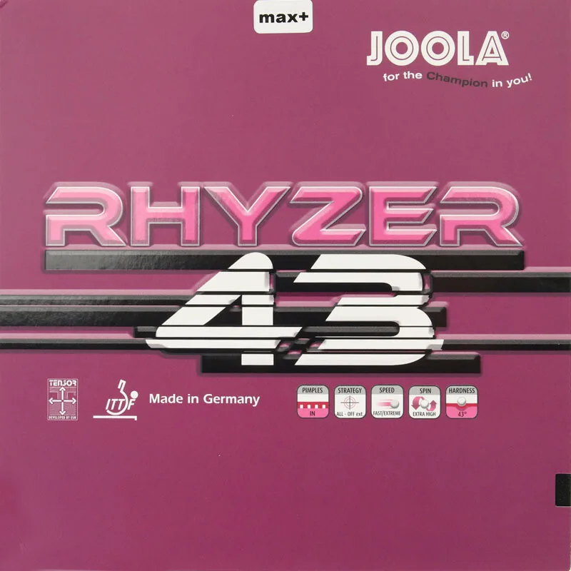 Резиновая губка для настольного тенниса Joola RHYZER 43 / 48 (Новинка 2018), для пинг-понга, тенниса
Резиновая губка для настольного тенниса Joola RHYZER 43 / 48 (Новинка 2018), для пинг-понга, тенниса