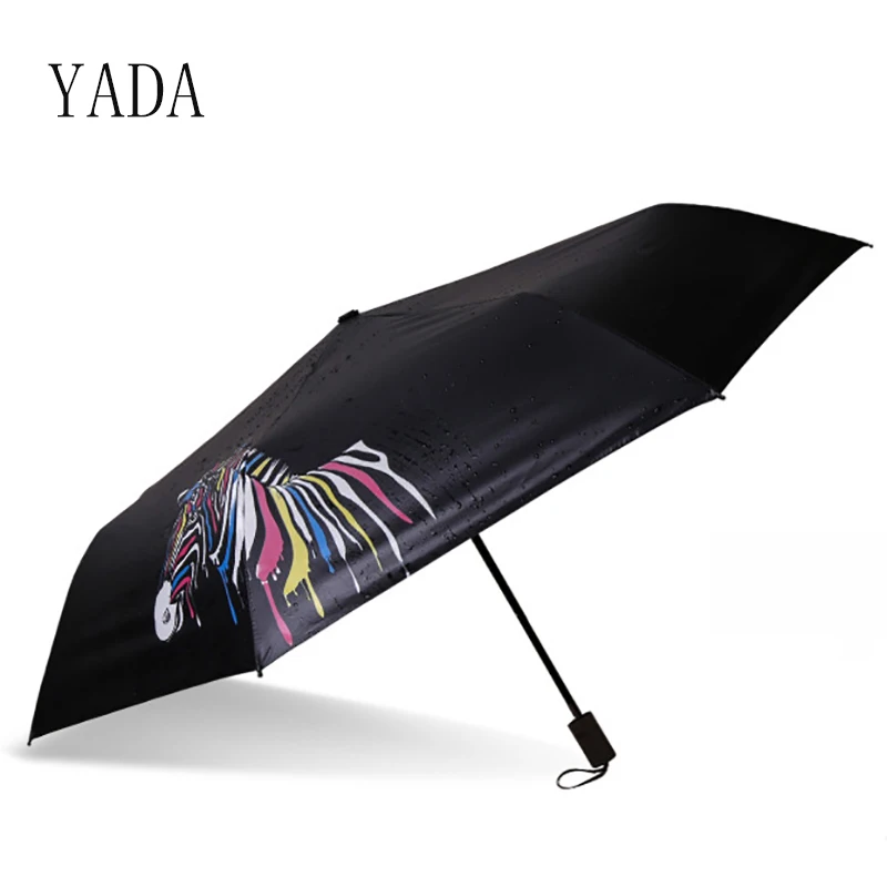 YADA High Quality Ins Black Water Discoloration Zebra Umbrella Rain Women Umbrella For Womens Windproof Folding Umbrellas YS013
YADA High Quality Ins Black Water Discoloration Zebra Umbrella Rain Women Umbrella For Womens Windproof Folding Umbrellas YS013
