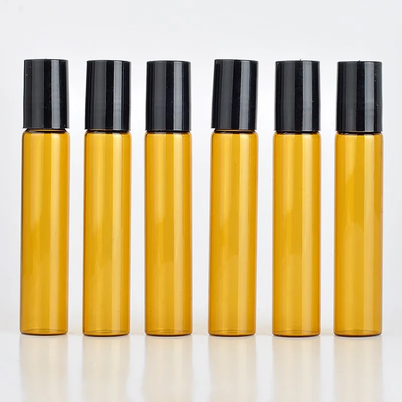 10 ML Roll On Portable Amber Glass Refillable Perfume Bottles Empty Essential Oil Sample with Plastic Cap Wholesale 100pcs/Lot
10 ML Roll On Portable Amber Glass Refillable Perfume Bottles Empty Essential Oil Sample with Plastic Cap Wholesale 100pcs/Lot