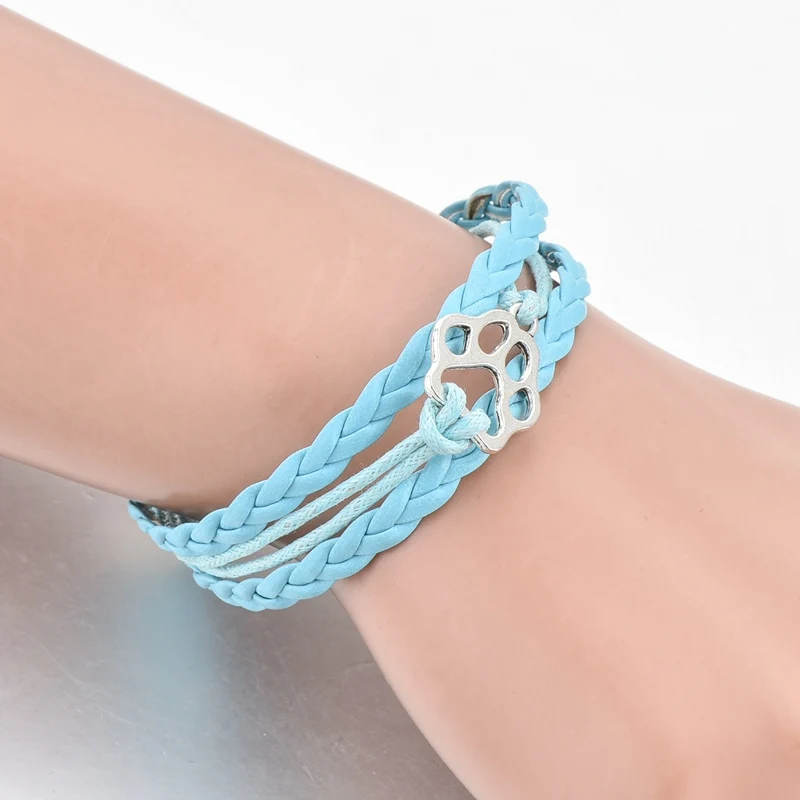 Szelam New Design High-Qualiry multilayer Knitting Leather Bangles Rope Chain Dog Paw Charm Bracelets For Women & Men SBR180134
Szelam New Design High-Qualiry multilayer Knitting Leather Bangles Rope Chain Dog Paw Charm Bracelets For Women & Men SBR180134