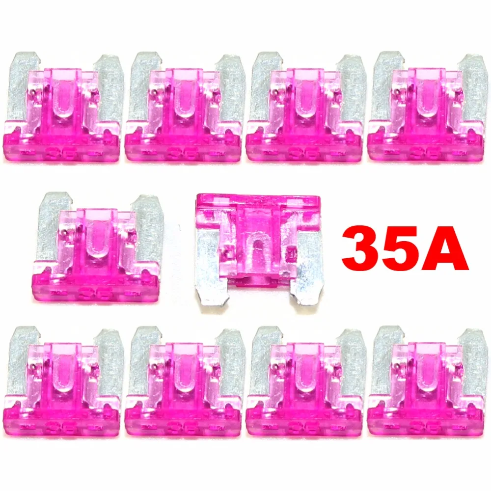 10 шт. Micro Короткие Низкий профиль Мини Лезвие 35a AMP AP/att предохранитель для Honda Toyota