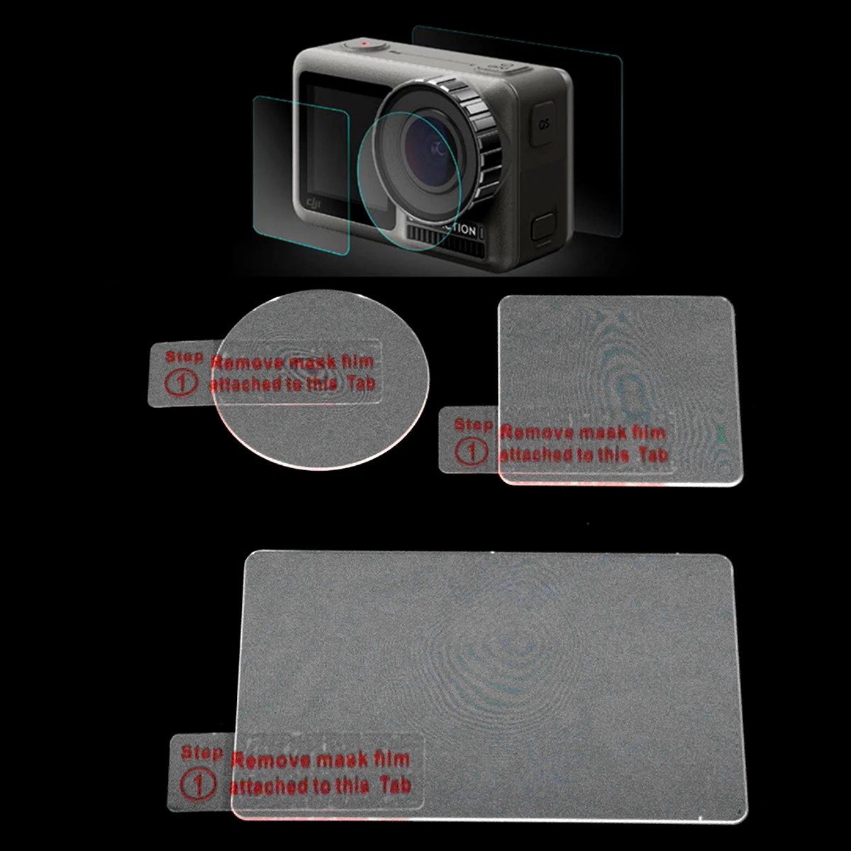 Lens + Front + Back LCD Display Tempered Glass Screen Protector Kit for DJI Osmo Action Sport Camera Accessories
Lens + Front + Back LCD Display Tempered Glass Screen Protector Kit for DJI Osmo Action Sport Camera Accessories