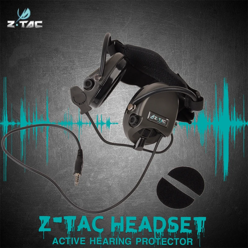 Z-TAC Shooting Tactical Head phones Active For hunting softair headset Airsoft Tactical Headset For Walkie-talkie Z039
Z-TAC Shooting Tactical Head phones Active For hunting softair headset Airsoft Tactical Headset For Walkie-talkie Z039