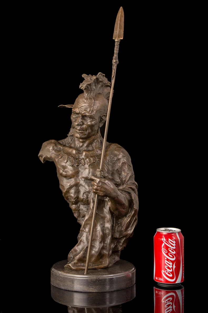 64cm 26" HUGE Large HOME OFFICE living ROOM CLUB BAR TOP decorative art Native America Hunter Retro bronze sculpture art
64cm 26" HUGE Large HOME OFFICE living ROOM CLUB BAR TOP decorative art Native America Hunter Retro bronze sculpture art