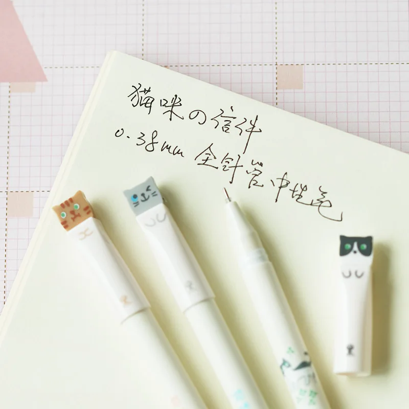 12 pcs/Lot Cat story gel pen Cute pens 0.38mm ballpoint pen Kawaii stationery zakka Canetas escolar school supplies 6533
12 pcs/Lot Cat story gel pen Cute pens 0.38mm ballpoint pen Kawaii stationery zakka Canetas escolar school supplies 6533