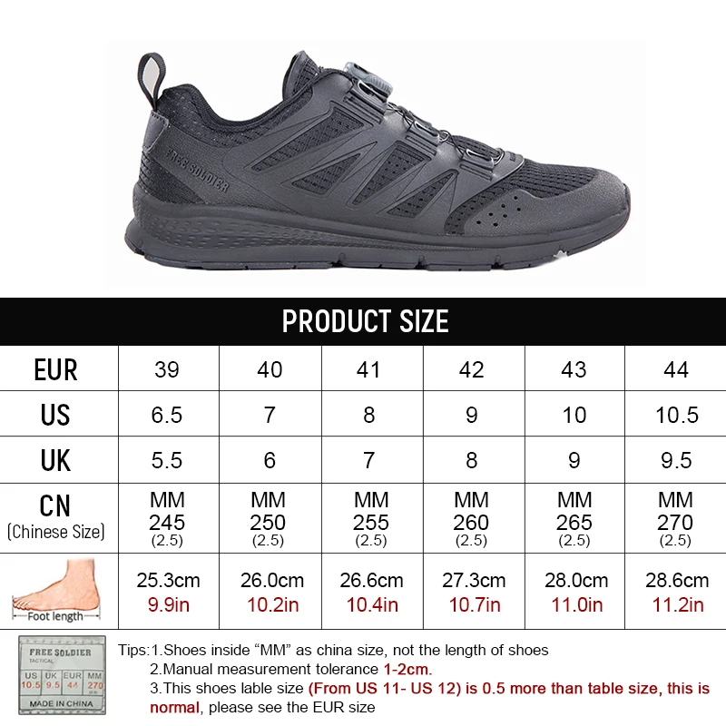 FREE SOLDIER Tactical Training Shoes Non-slip Lightweight Walking Shoes Men's Summer Breathable Climbing Hiking Shoes
FREE SOLDIER Tactical Training Shoes Non-slip Lightweight Walking Shoes Men's Summer Breathable Climbing Hiking Shoes