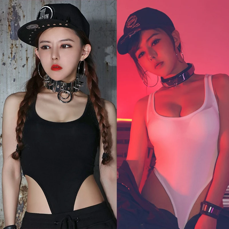 Hip Hop Dance Tops Costume Sleeveless Black White Solid Color Sexy Vest Bodysuit Female Nightclub Bar Jazz Show Clothes DT700
Hip Hop Dance Tops Costume Sleeveless Black White Solid Color Sexy Vest Bodysuit Female Nightclub Bar Jazz Show Clothes DT700