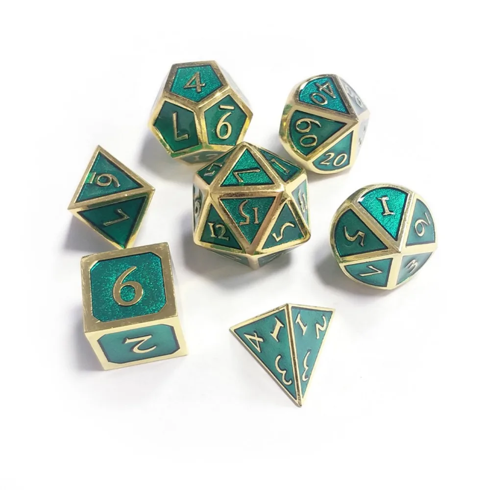 D & D Polyhedral Dice Party Game Toys Set 7Pcs / Set Innovative RPG Dice Metal Dice Set Outlet New Font For Dungeons & Dragons
D & D Polyhedral Dice Party Game Toys Set 7Pcs / Set Innovative RPG Dice Metal Dice Set Outlet New Font For Dungeons & Dragons