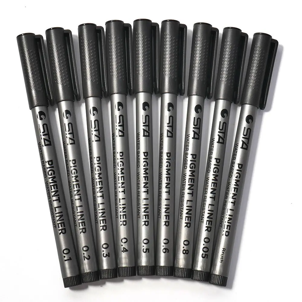NEW Art Marker Pen DIY Different Tip Sizes Black Pigment Liner Water Based for Drawing Painting Handwriting
NEW Art Marker Pen DIY Different Tip Sizes Black Pigment Liner Water Based for Drawing Painting Handwriting