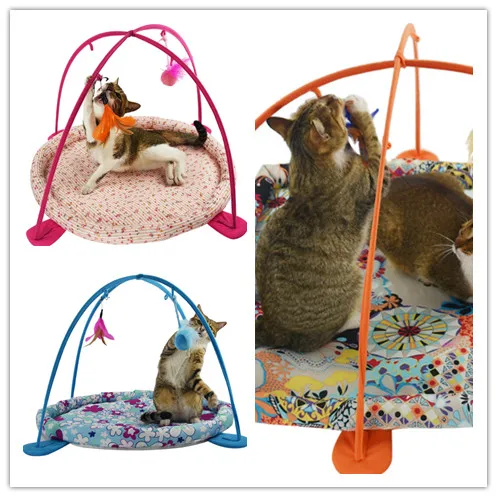 Pet Cat Bed Cat Play Tent Toys Mobile Activity Playing Bed, Toys Cat Bed Pad Blanket House, Pet Furniture Cat House With Ball
Pet Cat Bed Cat Play Tent Toys Mobile Activity Playing Bed, Toys Cat Bed Pad Blanket House, Pet Furniture Cat House With Ball