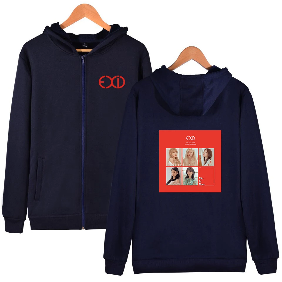 EXID Fashion Printed Zipper Hoodies Women/Men Kpop Long Sleeve Hooded Sweatshirt 2019 Hot Sale Casual Streetwear Clothes
EXID Fashion Printed Zipper Hoodies Women/Men Kpop Long Sleeve Hooded Sweatshirt 2019 Hot Sale Casual Streetwear Clothes