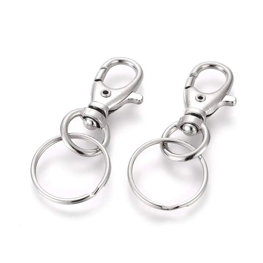 100pcs/lot 25x60mm Iron Metal Swivel Lanyards Clasps Snap Hooks Lobster Claw Claspswith Key Rings Jewelry Findings Accessories
100pcs/lot 25x60mm Iron Metal Swivel Lanyards Clasps Snap Hooks Lobster Claw Claspswith Key Rings Jewelry Findings Accessories