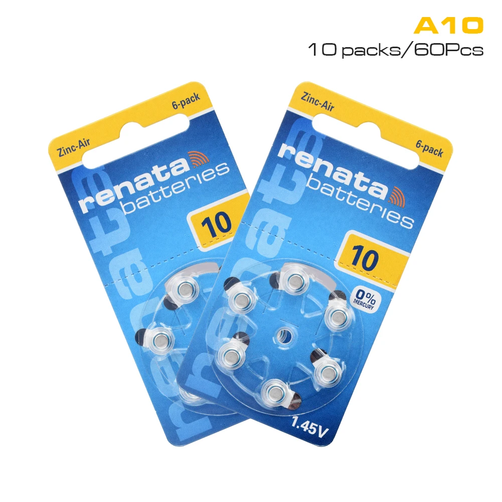 60Pcs 100% Original High Performance Zinc Air Battery For Hearing Aids ZA10 Size 10 A10 PR70 AC10 DA230 1.45V Free shipping!!!
60Pcs 100% Original High Performance Zinc Air Battery For Hearing Aids ZA10 Size 10 A10 PR70 AC10 DA230 1.45V Free shipping!!!