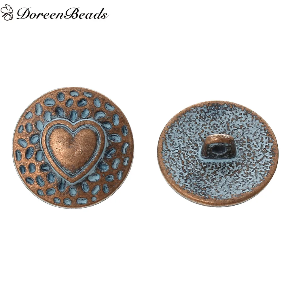 Кнопки DoreenBeads из цинкового металлического сплава, металлические пуговицы, круглые антикварные медные с одним отверстием в форме сердца, диа...
Кнопки DoreenBeads из цинкового металлического сплава, металлические пуговицы, круглые антикварные медные с одним отверстием в форме сердца, диа...