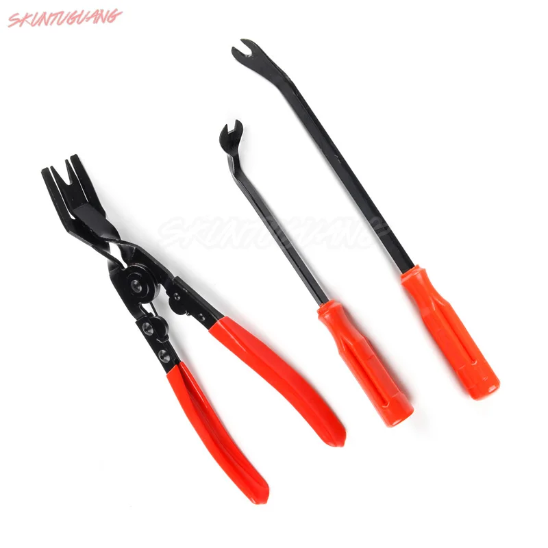 3PCS Auto Door Trim Rivets Clips Pliers Steel Clamp Screwdriver Car Clip Removal Plier Door Panel Trim Fastener Tool Hand Tools
3PCS Auto Door Trim Rivets Clips Pliers Steel Clamp Screwdriver Car Clip Removal Plier Door Panel Trim Fastener Tool Hand Tools