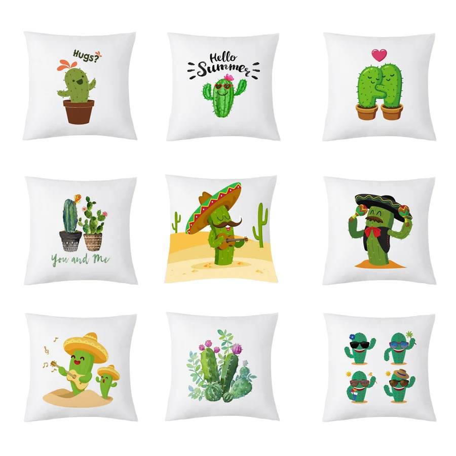 Creative Cactus Cushion Cover Summer Tropical Plants Mexico Cactus Throw Pillow Case Cartoon Cactus Decoration Pillowcase
Creative Cactus Cushion Cover Summer Tropical Plants Mexico Cactus Throw Pillow Case Cartoon Cactus Decoration Pillowcase