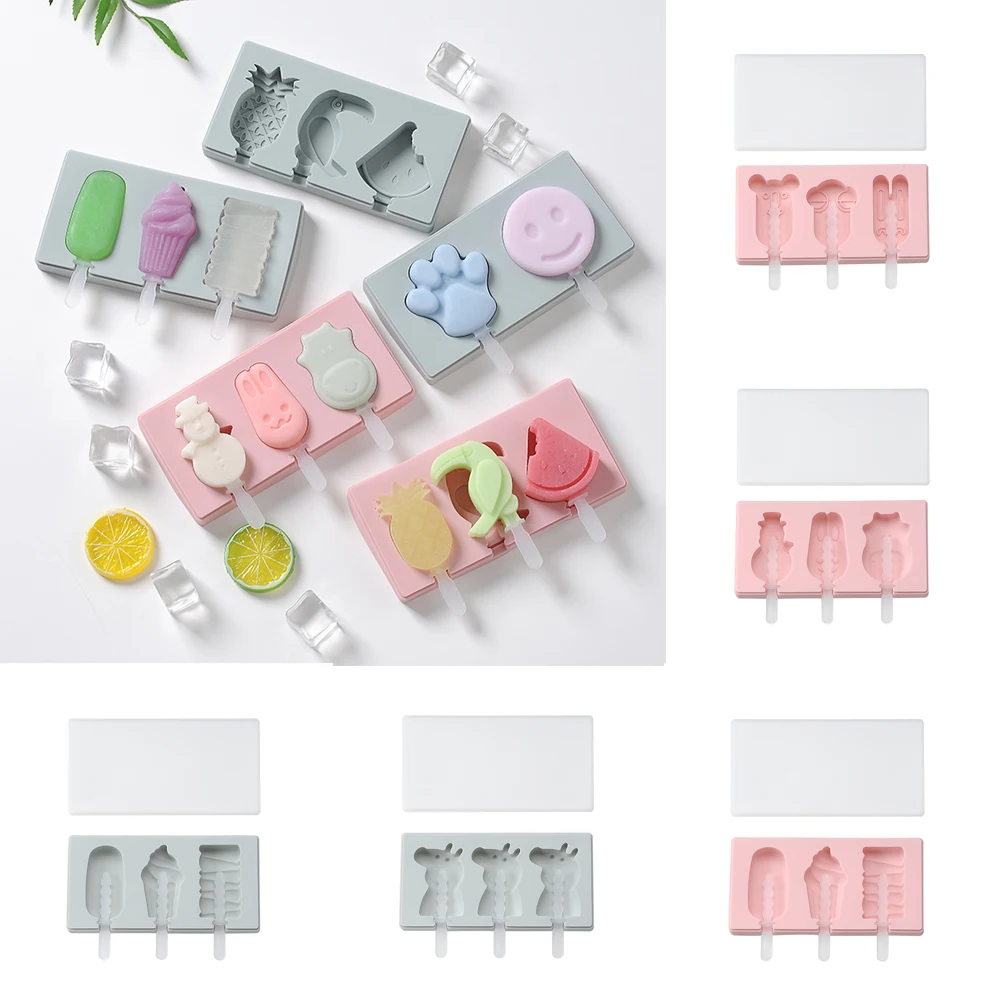 Faroot 3 Cell Silicone Frozen Ice Cream Mold Juice Popsicle Maker Ice Lolly Pop Mould
Faroot 3 Cell Silicone Frozen Ice Cream Mold Juice Popsicle Maker Ice Lolly Pop Mould