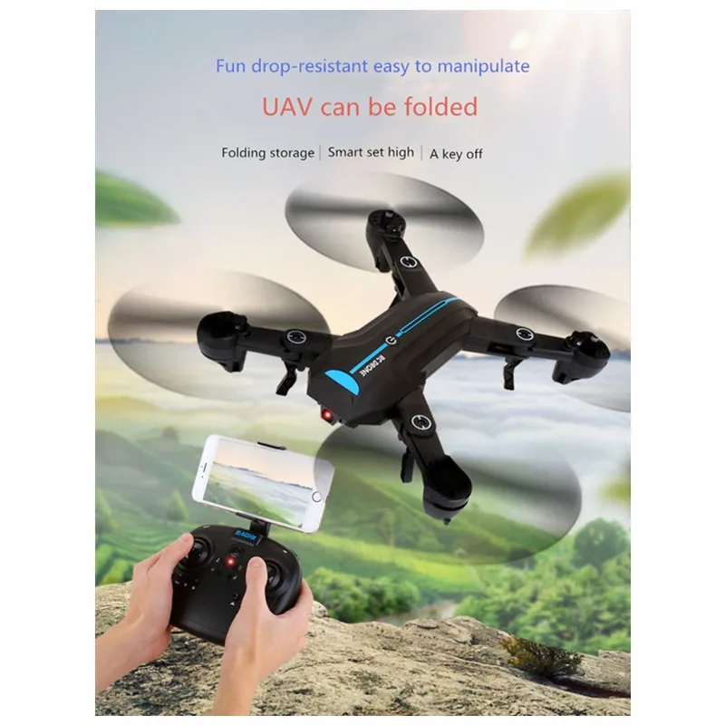 BLLRC 4-channel 6-axis one-touch back to headless mode remote drone A6 Foldable WIFI 0.3MP, 2.0MP camera RC quadcopter
BLLRC 4-channel 6-axis one-touch back to headless mode remote drone A6 Foldable WIFI 0.3MP, 2.0MP camera RC quadcopter