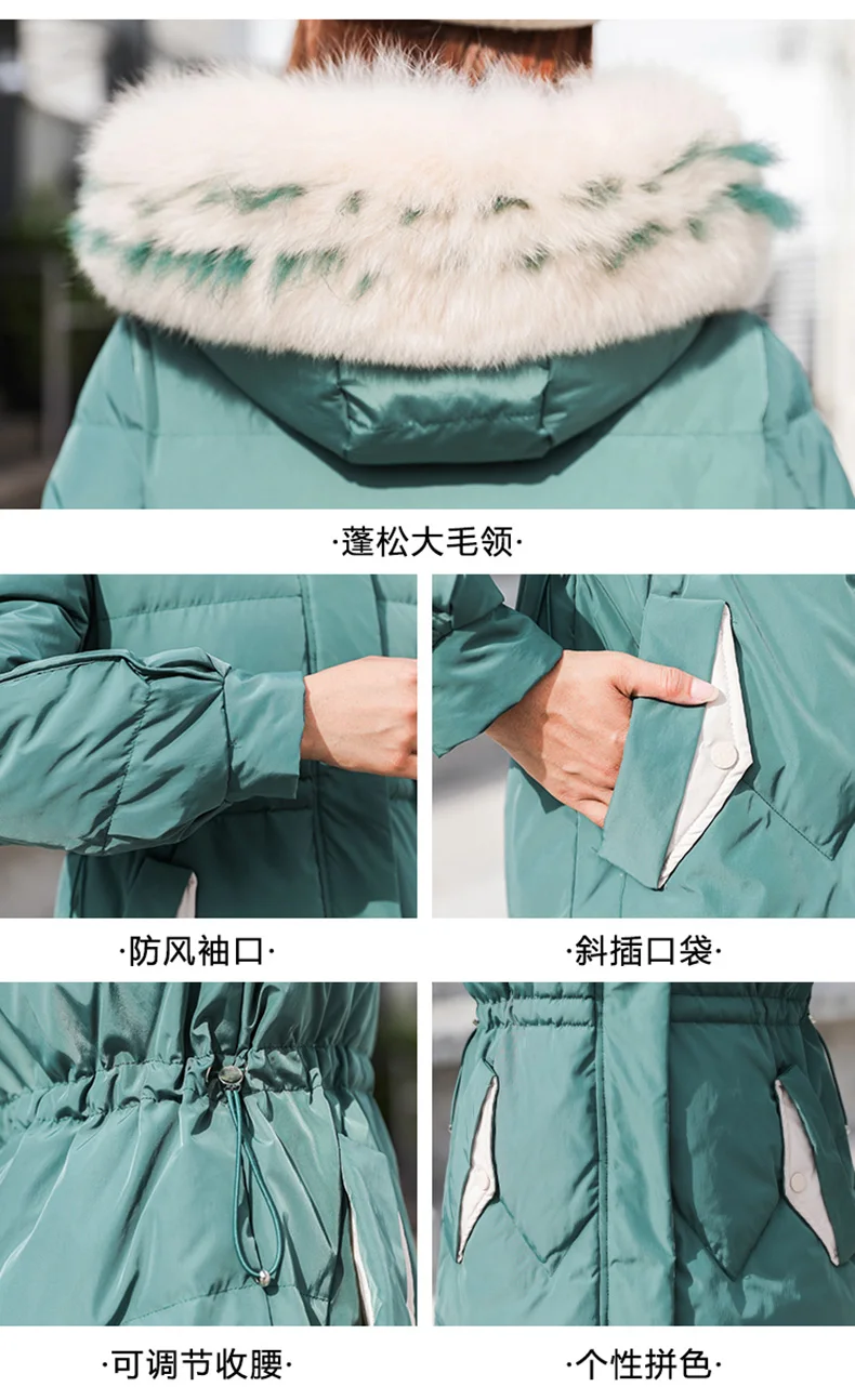 Long White Duck Down Parkas Winter Hooded Thick Warm Down Coats Female Slim Down Jacket Coat Womens Big Fur Collar Overcoat 2021
Long White Duck Down Parkas Winter Hooded Thick Warm Down Coats Female Slim Down Jacket Coat Womens Big Fur Collar Overcoat 2021