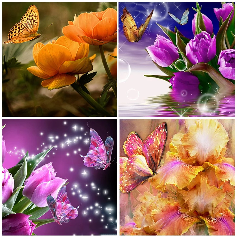 5D Diamond Painting Butterfly Flower Full Round Drill Embroidery DIY Animal Home Decoration Mosaic Crystal Cross Stitch Handmade
5D Diamond Painting Butterfly Flower Full Round Drill Embroidery DIY Animal Home Decoration Mosaic Crystal Cross Stitch Handmade