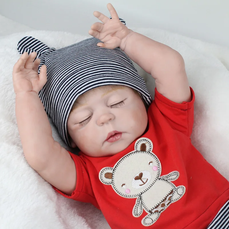 NPKDOLL 22inch sleeping boy Doll reborn baby 55cm all Silicone Reborn doll whole vinyl lovely babies Dolls toys for girls child
NPKDOLL 22inch sleeping boy Doll reborn baby 55cm all Silicone Reborn doll whole vinyl lovely babies Dolls toys for girls child