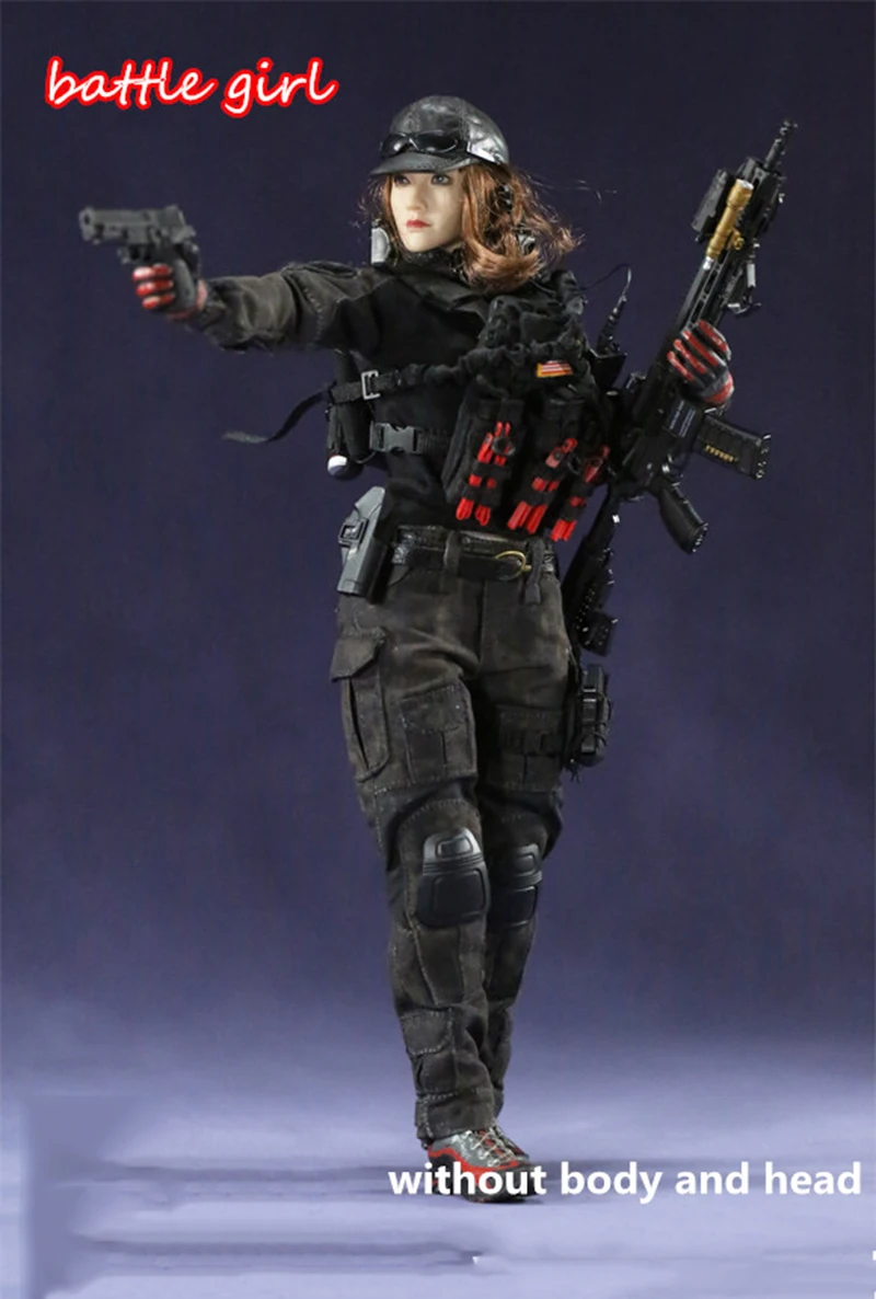 1/6 Scale Battle Girl 1.0 Combat Clothes Set with Accessories Models for 12''Action Figures Bodies
1/6 Scale Battle Girl 1.0 Combat Clothes Set with Accessories Models for 12''Action Figures Bodies