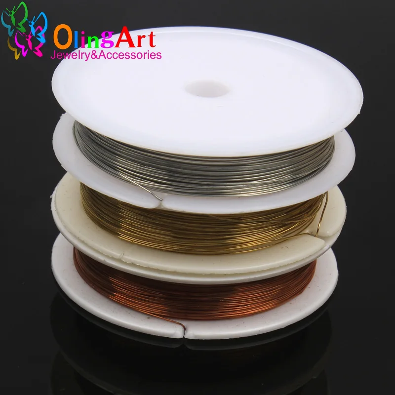 OlingArt 0.3MM 3roll/lot Silver Golden Copper plated Beading wire Accessories DIY Bracelet choker necklace Jewelry making 2019
OlingArt 0.3MM 3roll/lot Silver Golden Copper plated Beading wire Accessories DIY Bracelet choker necklace Jewelry making 2019