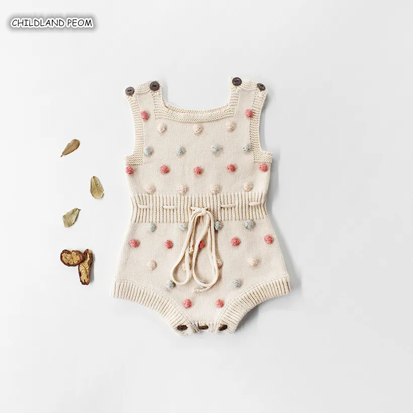 Knitted Baby Clothes Newborn Baby Rompers Handmade Pompom Baby Girl Romper 100% Cotton Infant Baby Boys Jumpsuit Overalls
Knitted Baby Clothes Newborn Baby Rompers Handmade Pompom Baby Girl Romper 100% Cotton Infant Baby Boys Jumpsuit Overalls