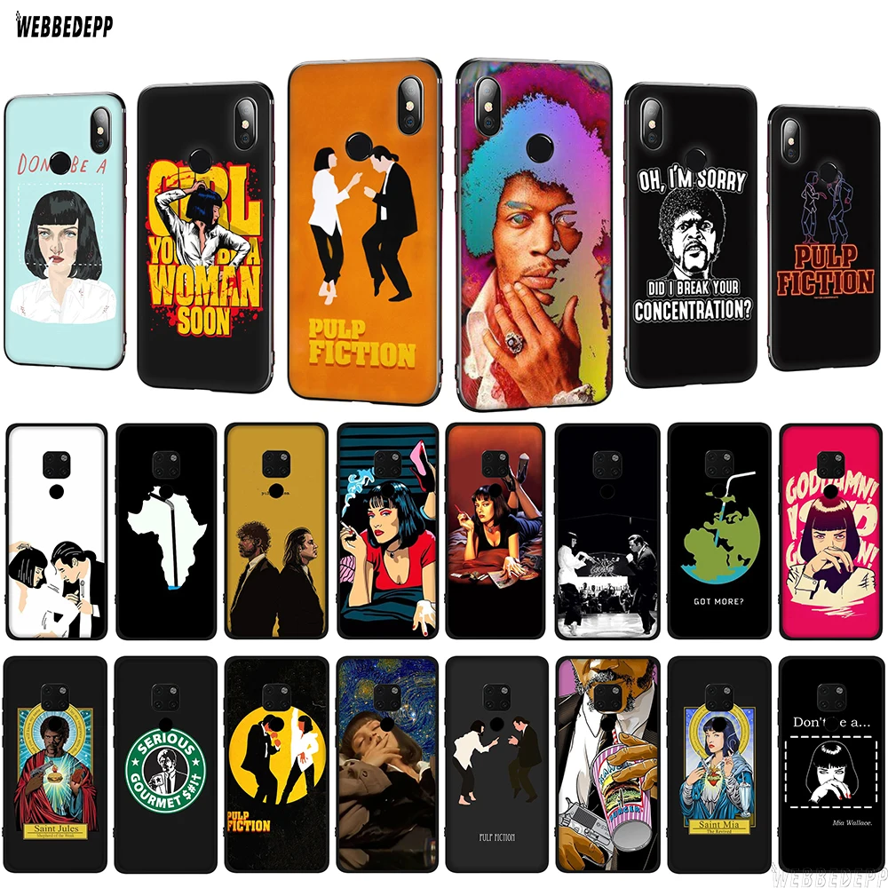 WEBBEDEPP Pulp fiction чехол из ТПУ для Huawei P10 P20 P30 Lite Pro Mate 10 20 P Smart 2019 мягкий | Мобильные