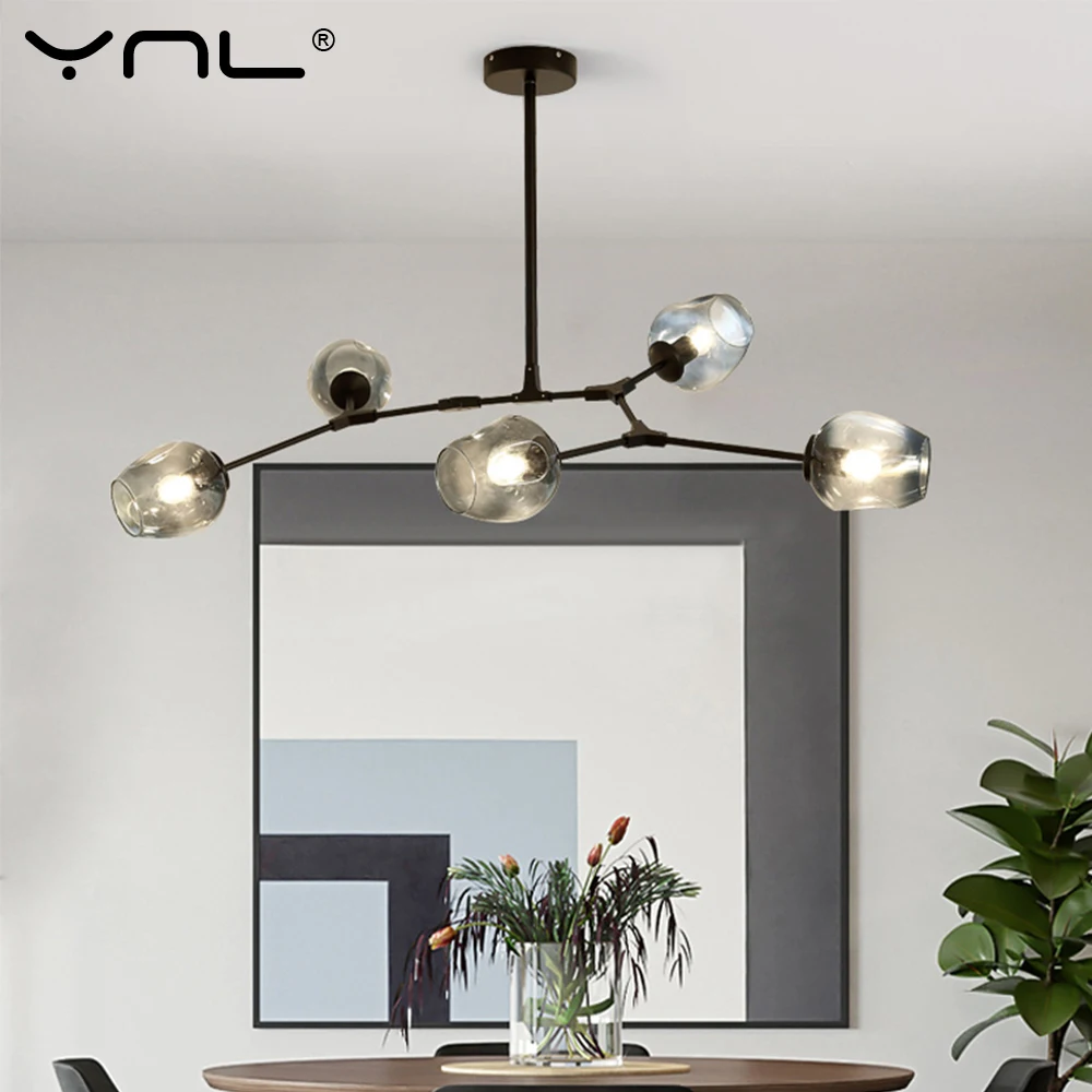 Nordic Modern Pendant Lights Art Bubble Glass Decoration Hanglamp Black Gold Body Ceiling Pendant hanging Lamps For Living Room
Nordic Modern Pendant Lights Art Bubble Glass Decoration Hanglamp Black Gold Body Ceiling Pendant hanging Lamps For Living Room