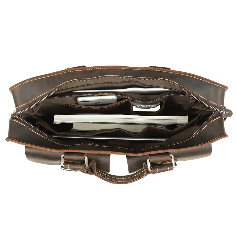 Vintage Natural Crazy Horse Leather Briefcase Multi Function Genuine Leather Men Handbags High Grade Business Briefcases
Vintage Natural Crazy Horse Leather Briefcase Multi Function Genuine Leather Men Handbags High Grade Business Briefcases