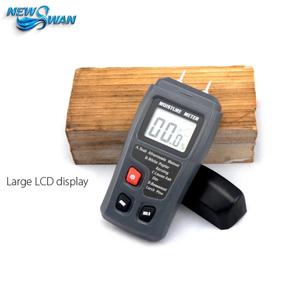 EMT01 0-99.9% Two Pins Digital Wood Moisture Meter Humidity Tester Timber Damp Detector 0.5 percent Accuracy Moisture Meter Test
EMT01 0-99.9% Two Pins Digital Wood Moisture Meter Humidity Tester Timber Damp Detector 0.5 percent Accuracy Moisture Meter Test