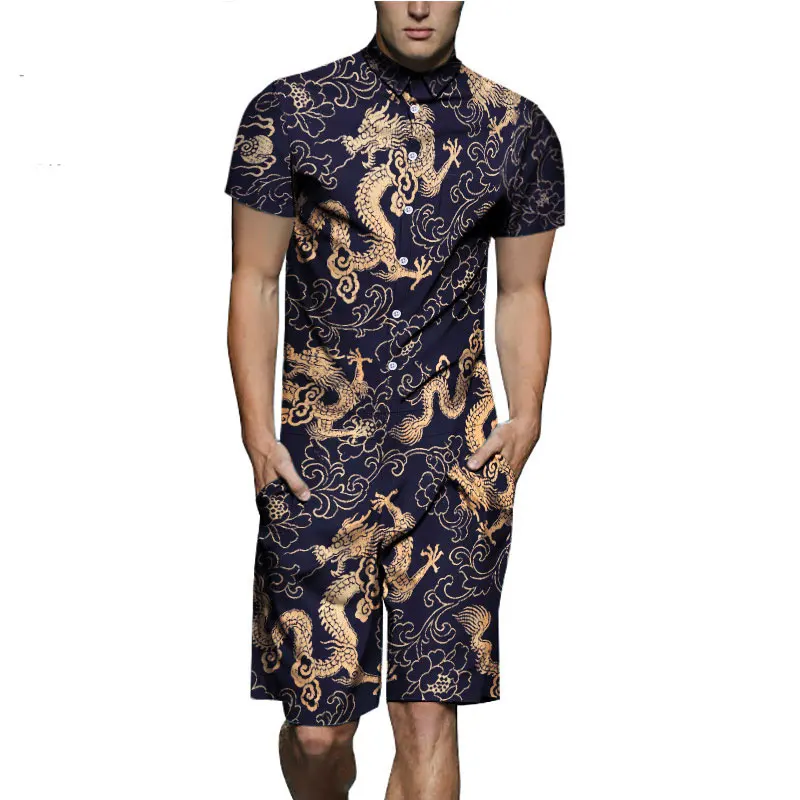 Men Rompers Fashion Print Patchwork Plus Size Youth Jumpsuit Summer Hoiday Hawaiian Playsuit One Piece Slim Fit Men's Sets812007
Men Rompers Fashion Print Patchwork Plus Size Youth Jumpsuit Summer Hoiday Hawaiian Playsuit One Piece Slim Fit Men's Sets812007