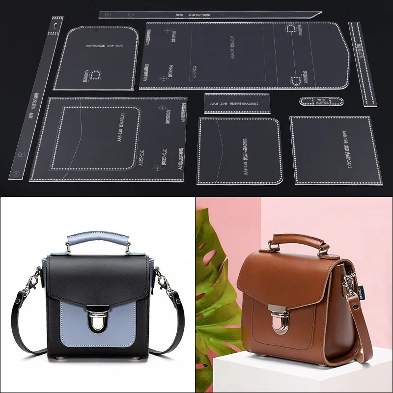 DONYAMY 1Set Acrylic Single Shoulder Bag Template Model Handmade leather small square bag shoulder bag Messenger bag Craft DIY
DONYAMY 1Set Acrylic Single Shoulder Bag Template Model Handmade leather small square bag shoulder bag Messenger bag Craft DIY