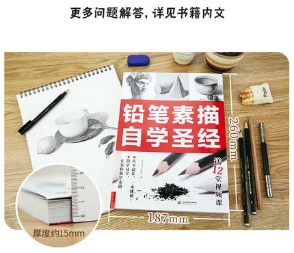 Bible book for learning Pencil Sketch Painting by self -study Chinese Drawing textbook Students Tutorial art book
Bible book for learning Pencil Sketch Painting by self -study Chinese Drawing textbook Students Tutorial art book