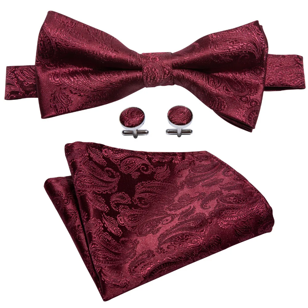 Barry.Wang 2018 New Fashion Men's Bowtie 100% Silk Red Paisley Butterfly Jacquard Woven Bow Ties For Men Wedding Party LH-826
Barry.Wang 2018 New Fashion Men's Bowtie 100% Silk Red Paisley Butterfly Jacquard Woven Bow Ties For Men Wedding Party LH-826