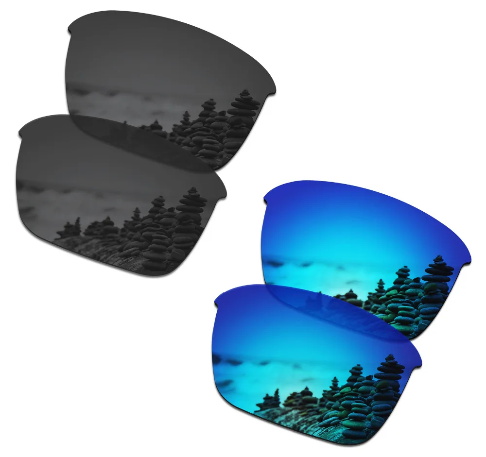 SmartVLT 2 Pairs Polarized Sunglasses Replacement Lenses for Oakley Thinlink Stealth Black and Ice Blue
SmartVLT 2 Pairs Polarized Sunglasses Replacement Lenses for Oakley Thinlink Stealth Black and Ice Blue