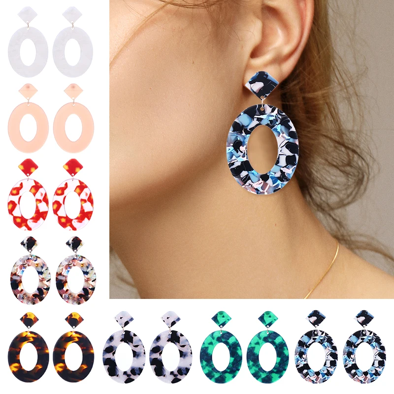 HOCOLE New Fashion Acrylic Drop Earrings For Women Geometric Pendant Acetate Dangle Earring Statement Bohemian Jewelry
HOCOLE New Fashion Acrylic Drop Earrings For Women Geometric Pendant Acetate Dangle Earring Statement Bohemian Jewelry