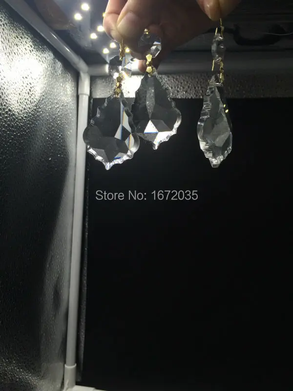 25pcs Transparent Maple K9 Crystal Glass LIghting Parts With Octagon Beads Crystal Arts For Wedding & Home Decoration Chandelier
25pcs Transparent Maple K9 Crystal Glass LIghting Parts With Octagon Beads Crystal Arts For Wedding & Home Decoration Chandelier