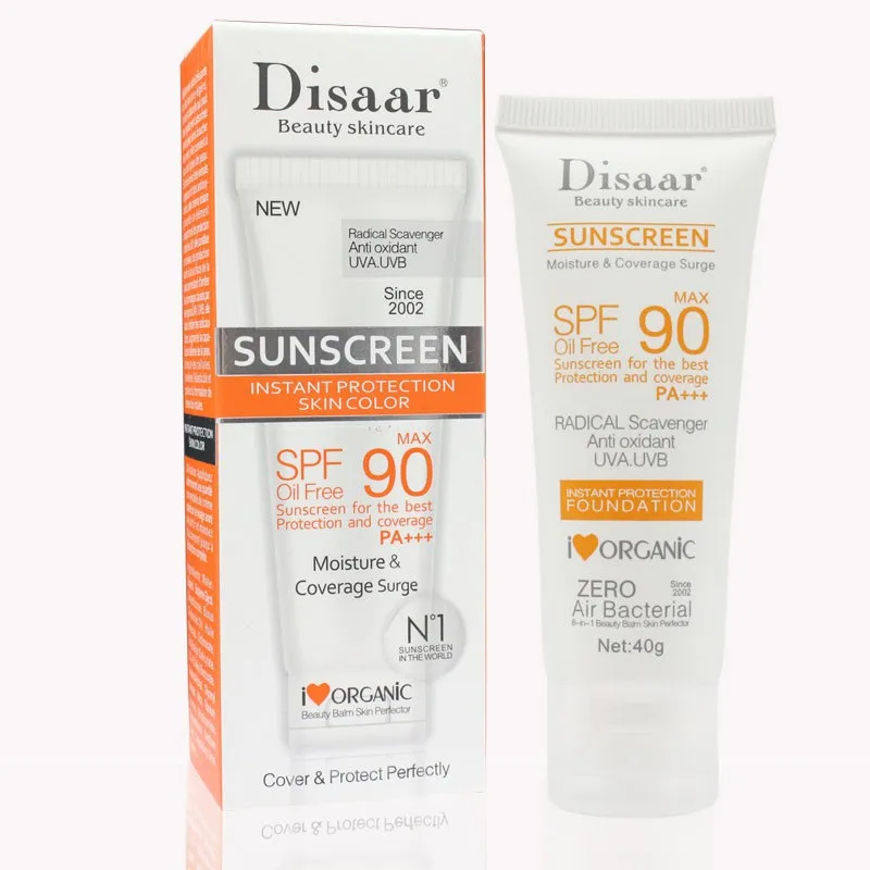 40g Facial Sunscreen Cream SPF Max Oil Free Radical Scavenger Anti Oxidant Protect UVA/UVB Skin Care Beauty Health Maquiagem
40g Facial Sunscreen Cream SPF Max Oil Free Radical Scavenger Anti Oxidant Protect UVA/UVB Skin Care Beauty Health Maquiagem