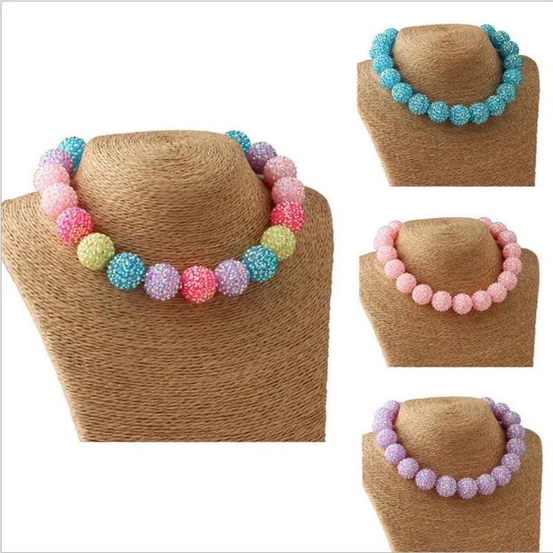 2020 Fashion Chunky Bubblegum Necklace 4Pcs Handmade Pastel Colors Rhinestone Ball Beads Bubble Necklace Toddler Infant Jewelry
2020 Fashion Chunky Bubblegum Necklace 4Pcs Handmade Pastel Colors Rhinestone Ball Beads Bubble Necklace Toddler Infant Jewelry