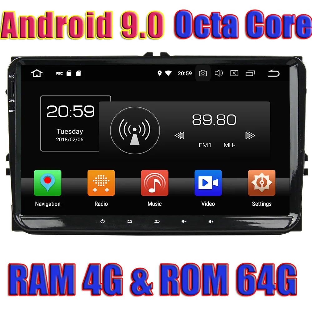 WANUSUAL Android 9.0 Car GPS Navigation Player For VW Universal/Caddy/Passat/ Sagitar/Tiguan/Touran/ Jetta/Seat/CC NO DVD Radio
WANUSUAL Android 9.0 Car GPS Navigation Player For VW Universal/Caddy/Passat/ Sagitar/Tiguan/Touran/ Jetta/Seat/CC NO DVD Radio