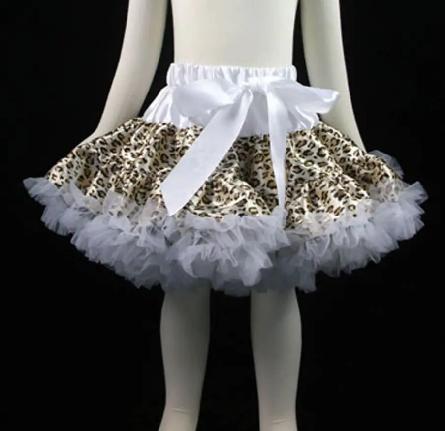 Детская юбка-пачка с леопардовым принтом юбка-американка для балерины нарядная