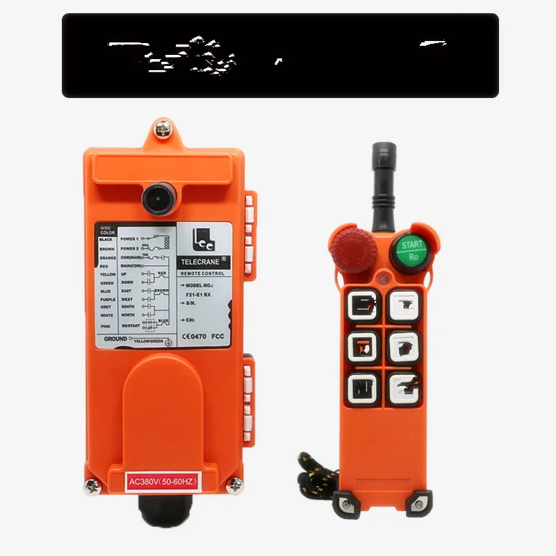 220V F21-E1 1 transmitter 1 receiver 6 buttons 1 Speed Hoist crane remote control wireless radio Uting remote control Switch
220V F21-E1 1 transmitter 1 receiver 6 buttons 1 Speed Hoist crane remote control wireless radio Uting remote control Switch